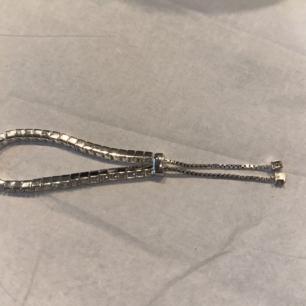 Rhinestone Adjustable Bracelet Euc - image 7